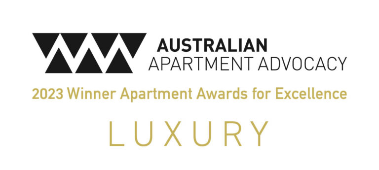 aria-label="2023 Winner – Luxury Apartment Award by Australian Apartment Advocacy"